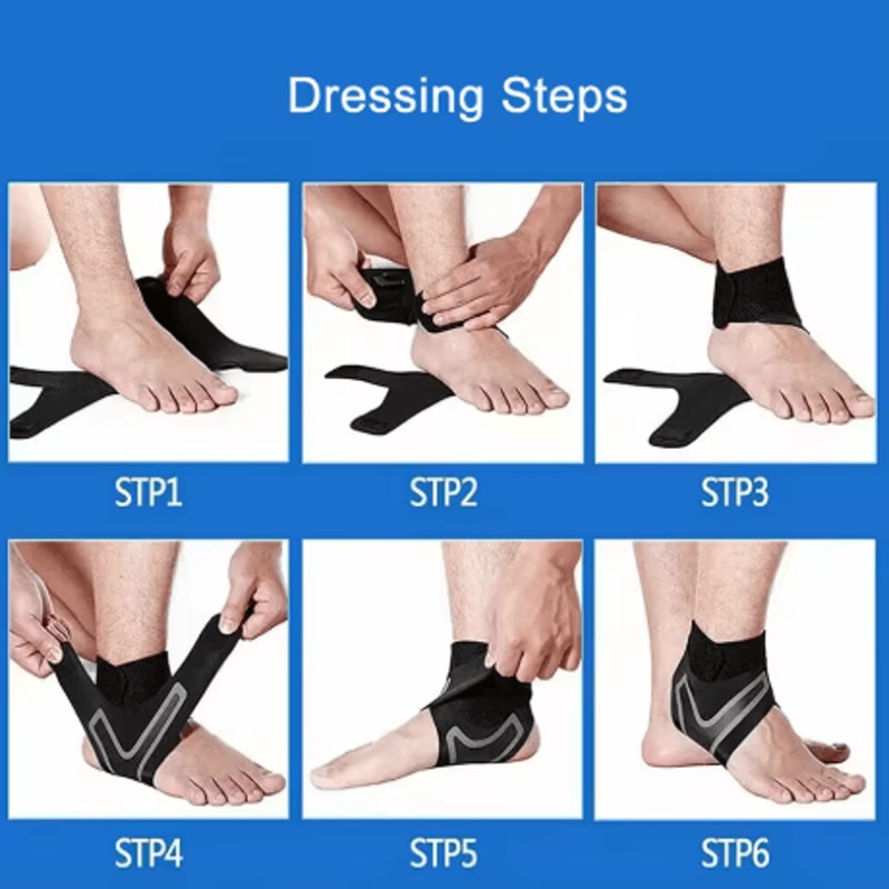 Ankle Brace Compression Sleeve Breathable Support Wrap For Running Football And Cycling 5