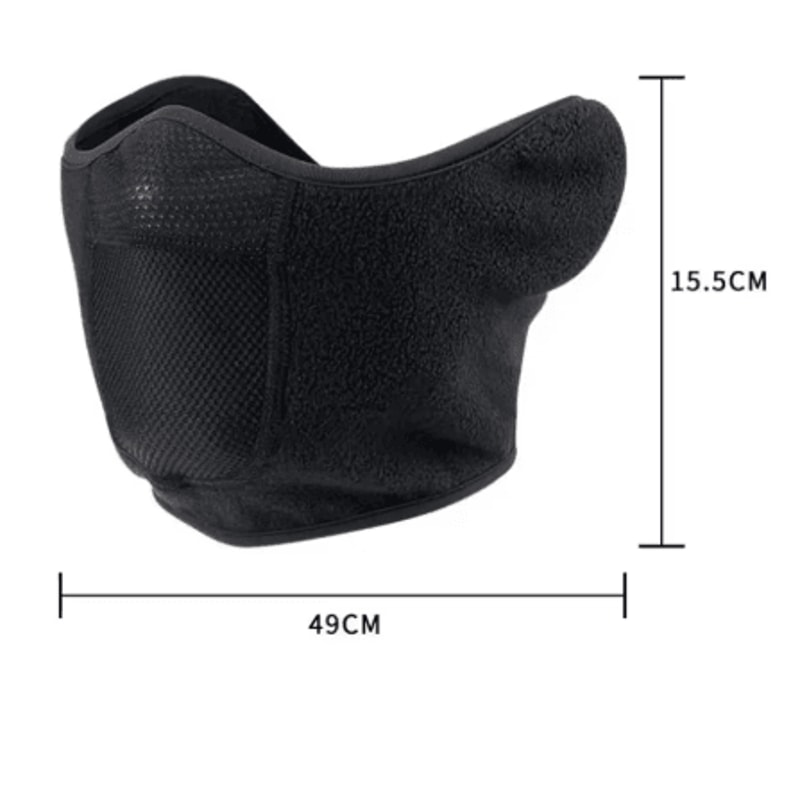 Winter Fleece Balaclava Breathable Half Face Mask And Neck Warmer For Motorcycle Cycling And Skiing 3
