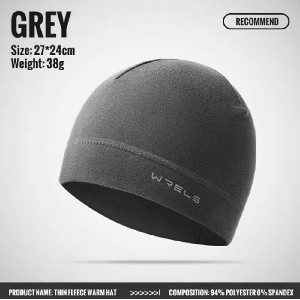 WRELS Winter Cycling Cap Windproof Thermal Fleece Warm Hat For Skiing Road Cycling And Running 2