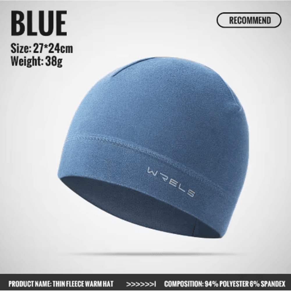 WRELS Winter Cycling Cap Windproof Thermal Fleece Warm Hat For Skiing Road Cycling And Running 3