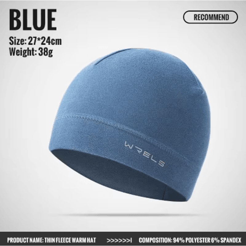 WRELS Winter Cycling Cap Windproof Thermal Fleece Warm Hat For Skiing Road Cycling And Running 3