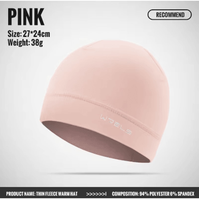 WRELS Winter Cycling Cap Windproof Thermal Fleece Warm Hat For Skiing Road Cycling And Running 4