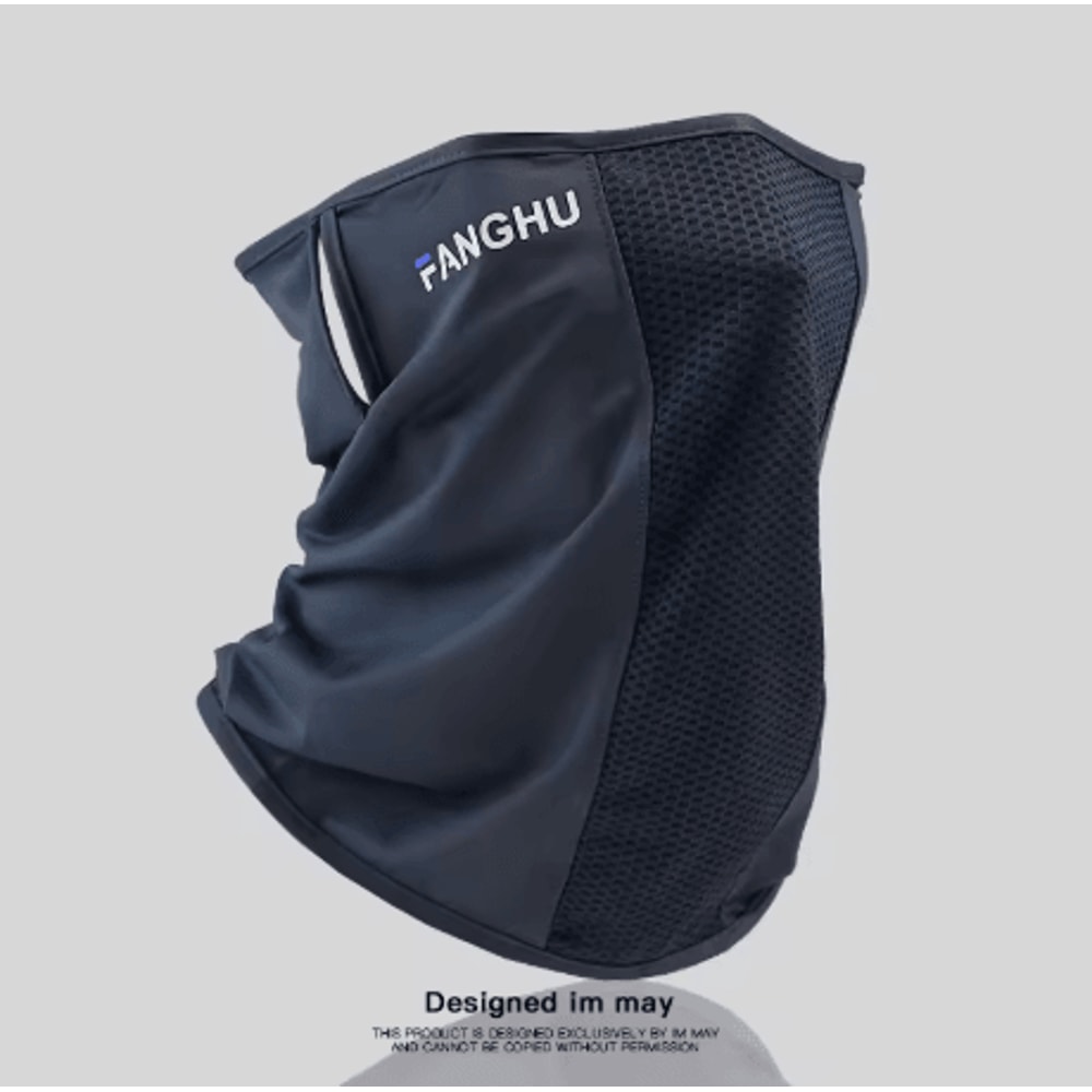 Breathable Sun Protection Face Mask Anti UV Mesh Neck Gaiter With Elastic Ear Loops 2