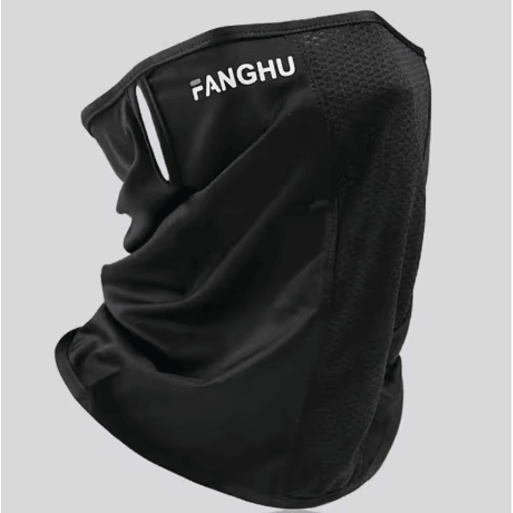 Breathable Sun Protection Face Mask Anti UV Mesh Neck Gaiter With Elastic Ear Loops 4