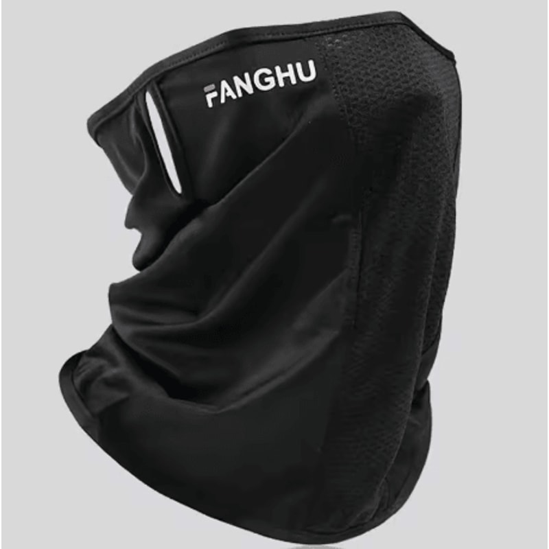 Breathable Sun Protection Face Mask Anti UV Mesh Neck Gaiter With Elastic Ear Loops 4