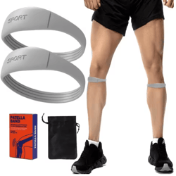 silicone patella tendon knee strap highly elastic adjustable knee support for targeted protection