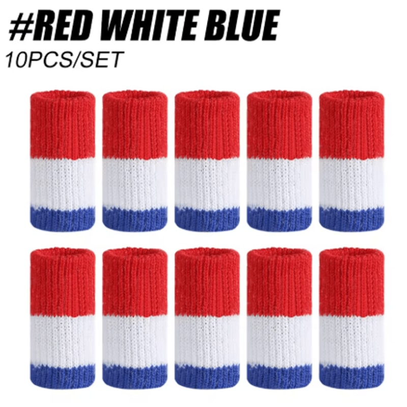 10 Pack Finger Brace Splints Breathable Elastic Thumb And Finger Support Stabilizers For Golf 2