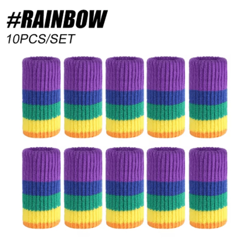 10 Pack Finger Brace Splints Breathable Elastic Thumb And Finger Support Stabilizers For Golf 3