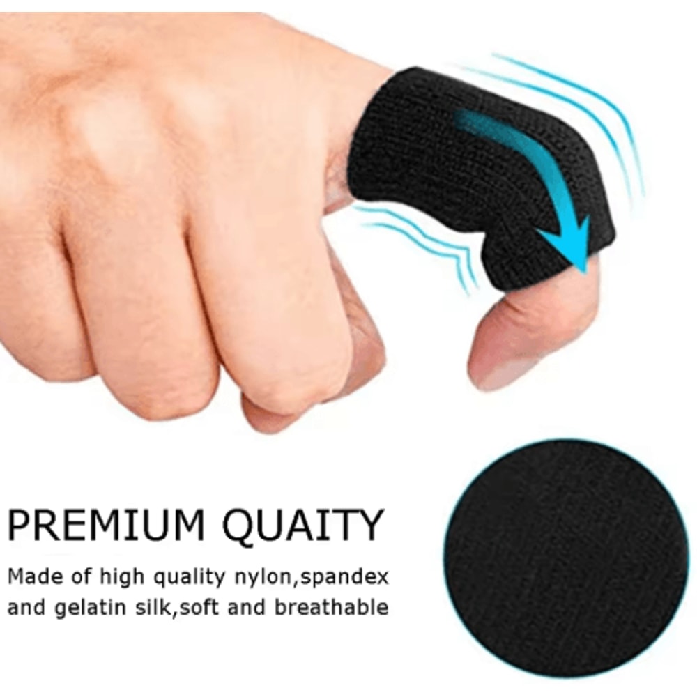 10 Pack Finger Brace Splints Breathable Elastic Thumb And Finger Support Stabilizers For Golf 11