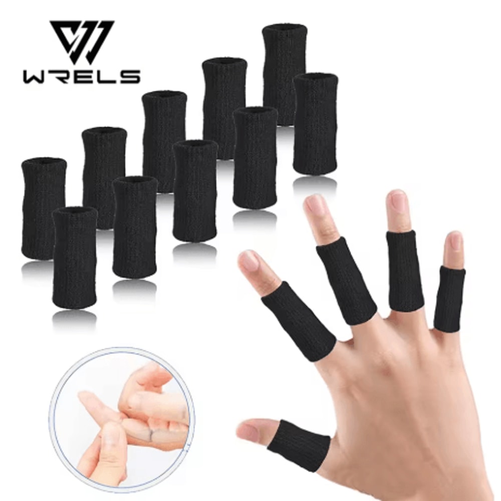 10 Pack Finger Brace Splints Breathable Elastic Thumb And Finger Support Stabilizers For Golf 0