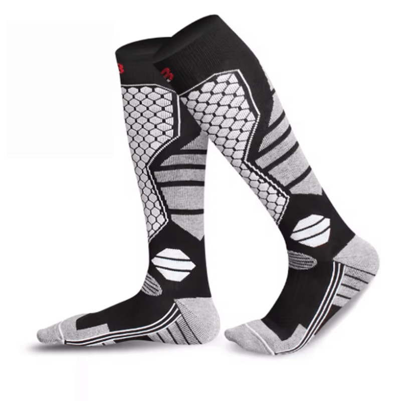 Winter Warm Ski Socks Thermal Anti Slip Compression Knee High Socks For Skiing And Snowboarding 3