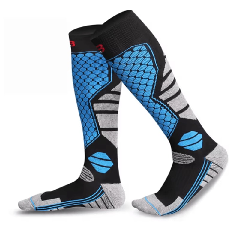 Winter Warm Ski Socks Thermal Anti Slip Compression Knee High Socks For Skiing And Snowboarding 4