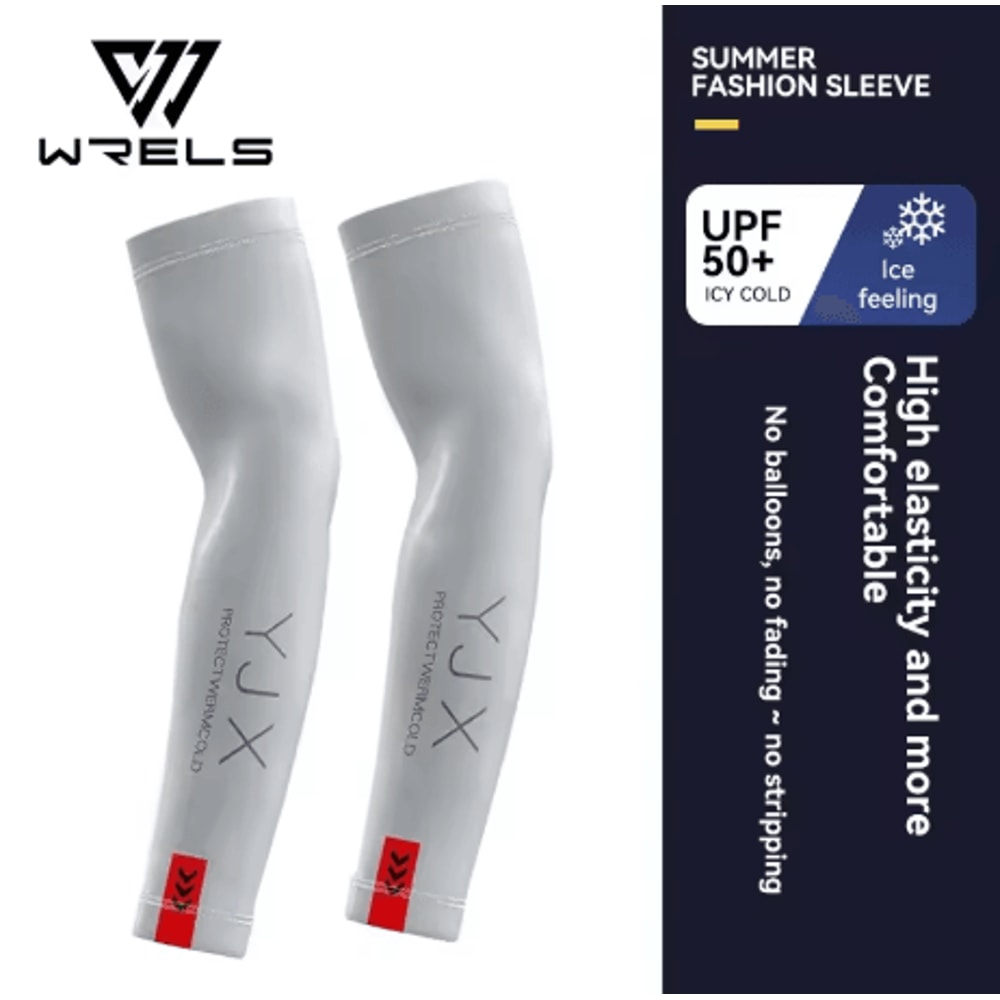 Summer Ice Silk Arm Sleeves Breathable Elastic Sun Protection Arm Covers For Running Cycling And Dr 8