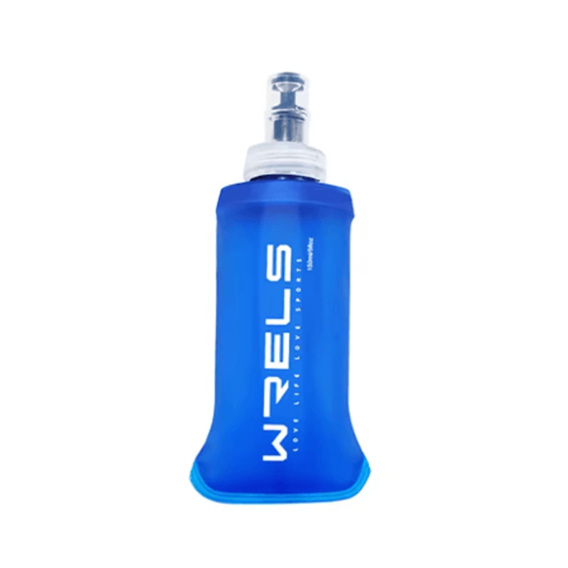 WRELS Soft Water Bottle Flask BPA Free Folding Hydration Bag For Running Cycling And Camping 6