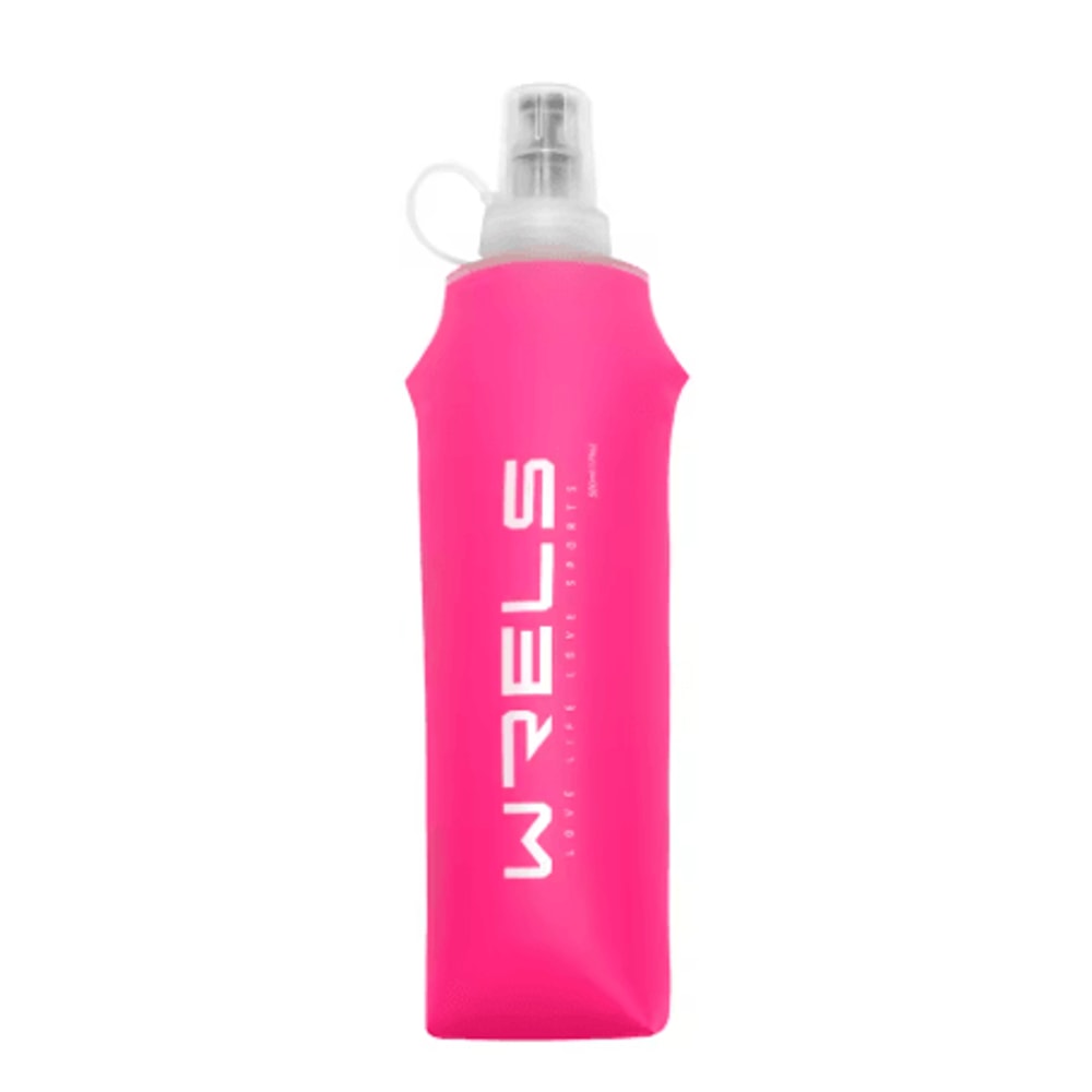 WRELS Soft Water Bottle Flask BPA Free Folding Hydration Bag For Running Cycling And Camping 7