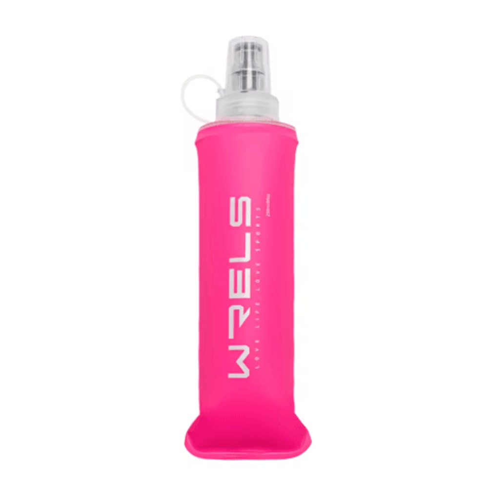 WRELS Soft Water Bottle Flask BPA Free Folding Hydration Bag For Running Cycling And Camping 8