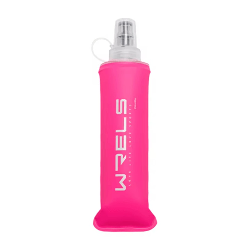 WRELS Soft Water Bottle Flask BPA Free Folding Hydration Bag For Running Cycling And Camping 8