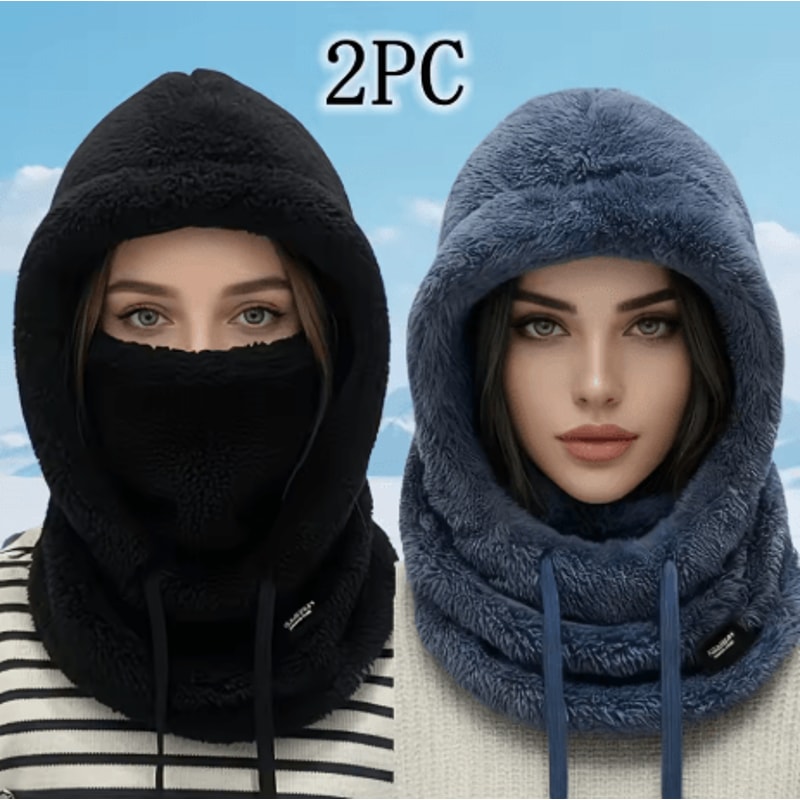 Winter Thermal Balaclava Ski Hood Windproof Polar Fleece Face And Neck Cover For Cycling And Motorc 2