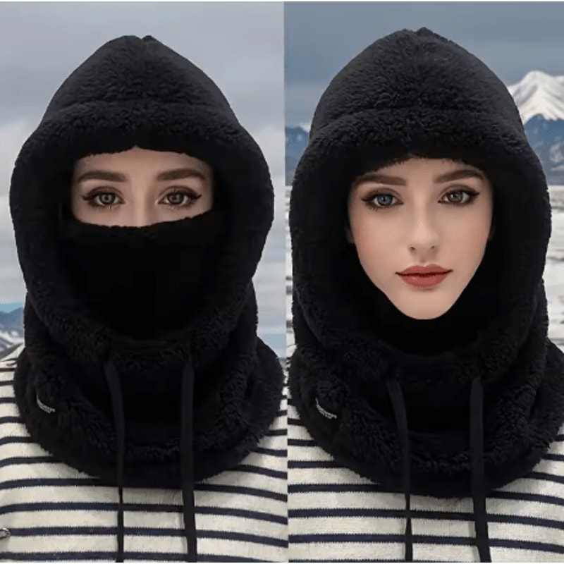 Winter Thermal Balaclava Ski Hood Windproof Polar Fleece Face And Neck Cover For Cycling And Motorc 6