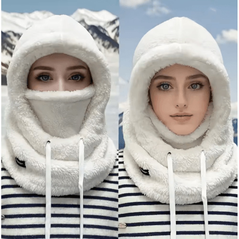 Winter Thermal Balaclava Ski Hood Windproof Polar Fleece Face And Neck Cover For Cycling And Motorc 0