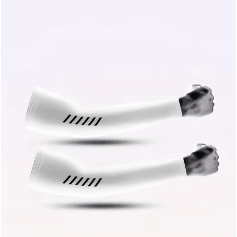 Mens Ice Silk Cooling Arm Sleeves Lightweight Breathable Sports Sleeves For Cycling Running And Fis 2