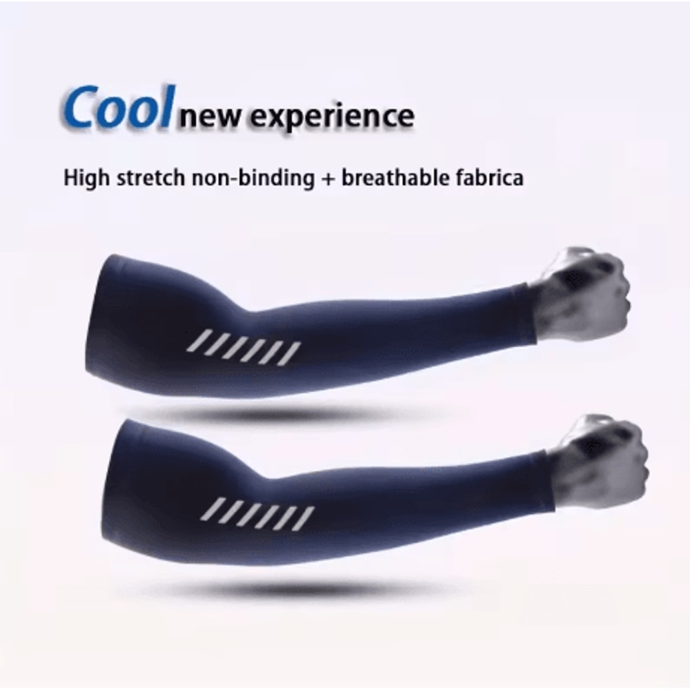 Mens Ice Silk Cooling Arm Sleeves Lightweight Breathable Sports Sleeves For Cycling Running And Fis 7