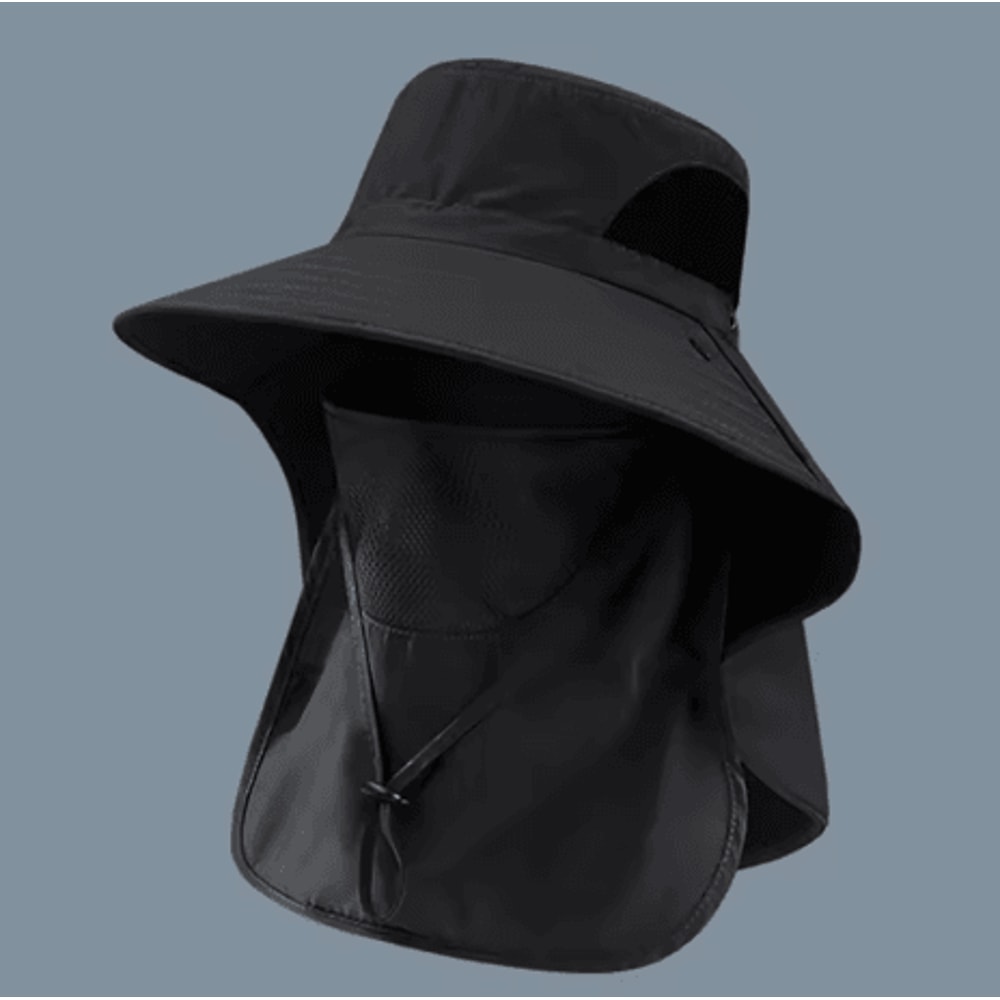 Summer UV Protection Sun Hat Wide Brim Outdoor Fishing And Hiking Bucket Hat With Neck Flap Unisex 1