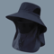 Summer UV Protection Sun Hat Wide Brim Outdoor Fishing And Hiking Bucket Hat With Neck Flap Unisex 2