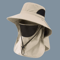 Summer UV Protection Sun Hat Wide Brim Outdoor Fishing And Hiking Bucket Hat With Neck Flap Unisex 6