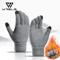 Winter Touchscreen Knit Gloves Warm Stretch Wool Full Finger Gloves For Men And Women 0