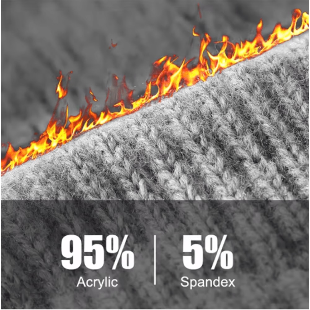 Winter Touchscreen Knit Gloves Warm Stretch Wool Full Finger Gloves For Men And Women 7