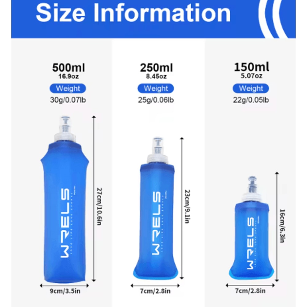 Collapsible Silicone Sports Water Bottle BPA Free Bite Valve Bottle For Running Camping And Travel 14