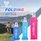 Collapsible Silicone Sports Water Bottle BPA Free Bite Valve Bottle For Running Camping And Travel 0