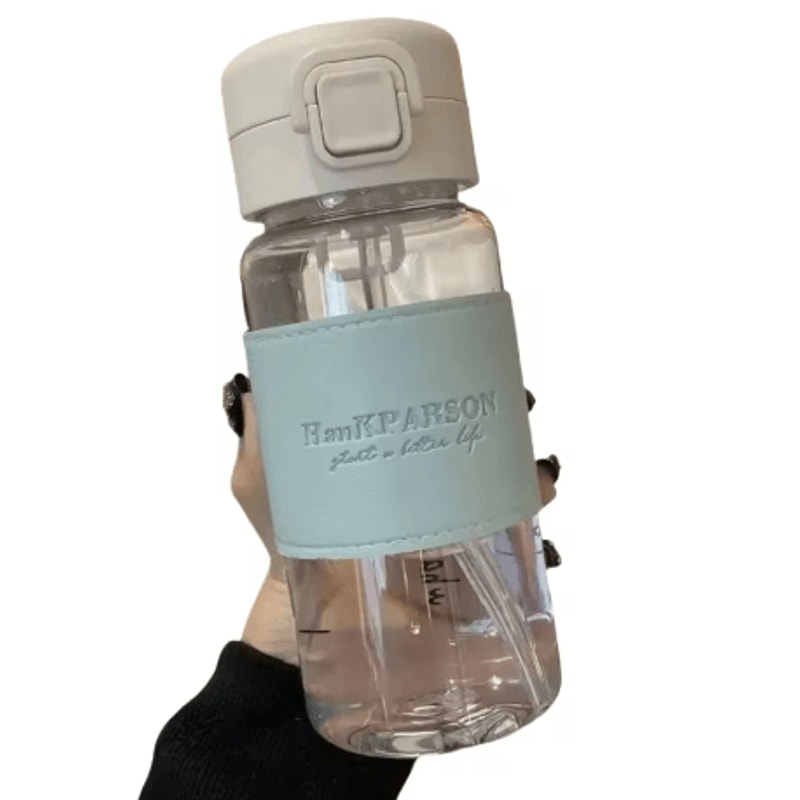 500ml Cute Kids Water Bottle With Straw Leak Proof Pop Up Drinking Bottle For School 2