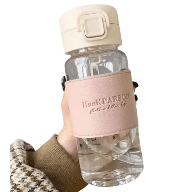 500ml Cute Kids Water Bottle With Straw Leak Proof Pop Up Drinking Bottle For School 3