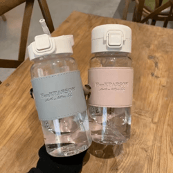 500ml cute kids water bottle with straw leak proof pop up drinking bottle for school