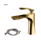 Golden Maple Leaf Basin Faucet Hot And Cold Single Hole Countertop Washbasin Faucet 4