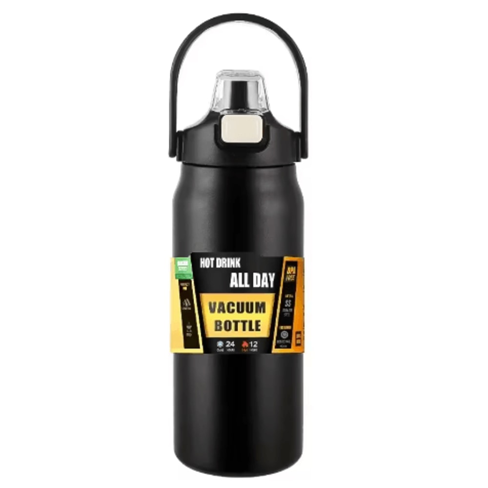 1500ml Stainless Steel Thermal Mug Vacuum Insulated Sports Water Bottle With Straw Hot And Cold 1