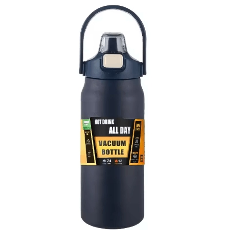 1500ml Stainless Steel Thermal Mug Vacuum Insulated Sports Water Bottle With Straw Hot And Cold 2