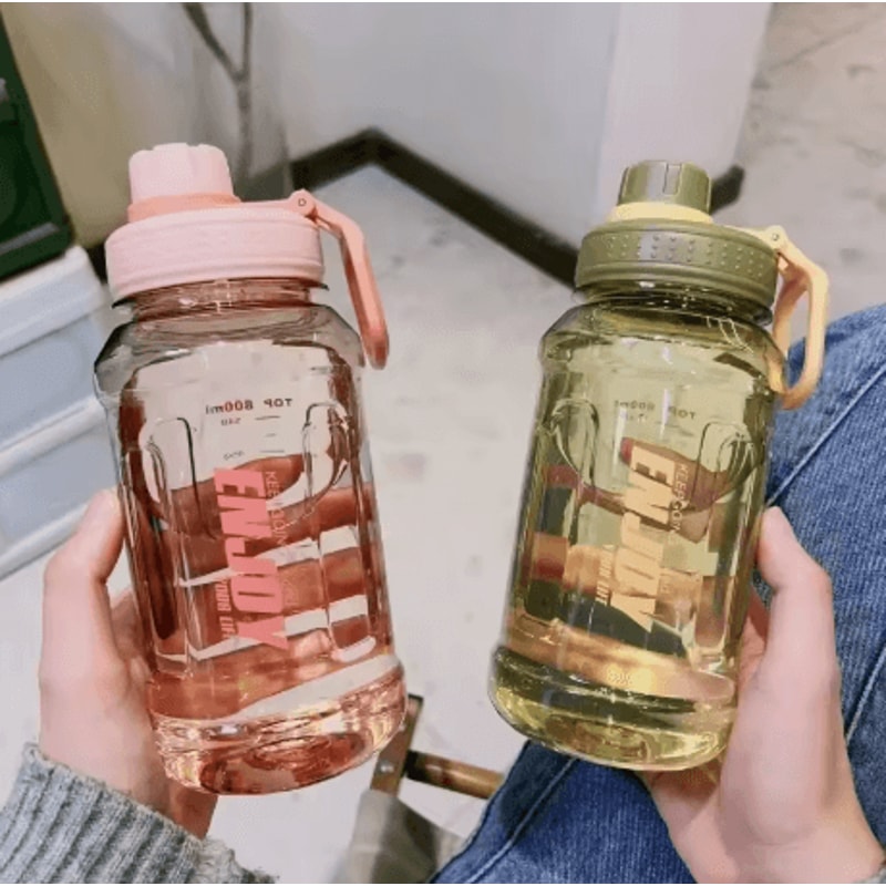 1 Liter Large Capacity Sports Water Bottle BPA Free Plastic Gym And Outdoor Drinking Bottle With Li 8