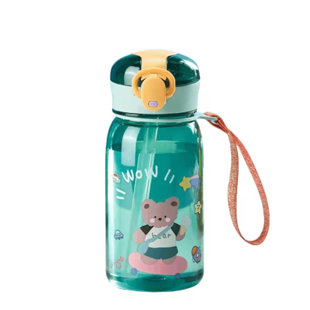 400ml Kids Cartoon Sippy Cup With Straw Leakproof Portable Water Bottle For Children 3