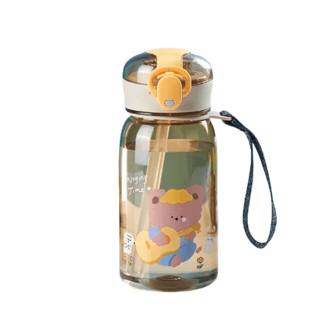 400ml Kids Cartoon Sippy Cup With Straw Leakproof Portable Water Bottle For Children 4