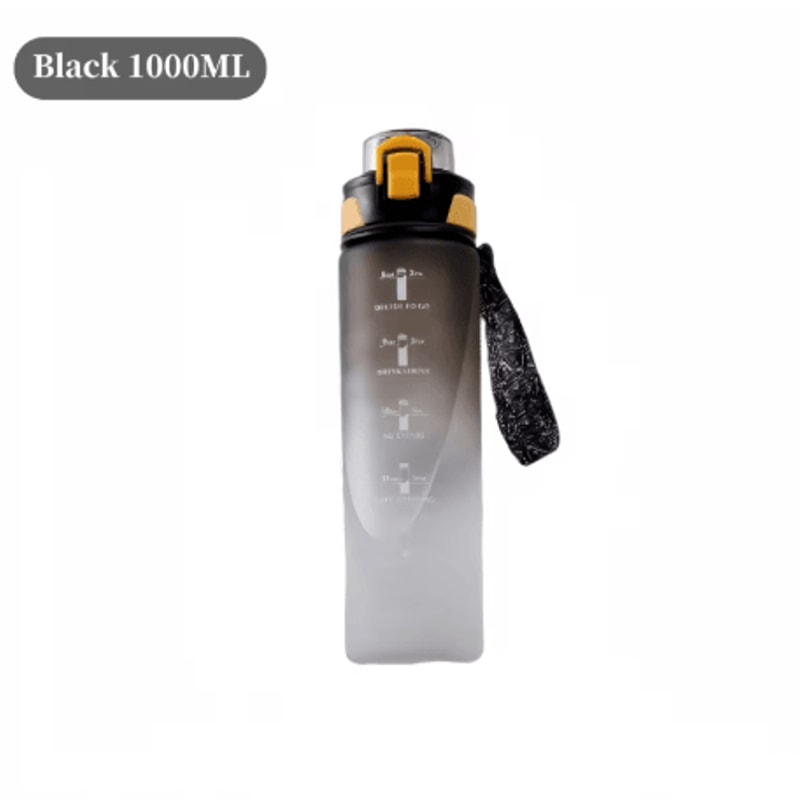 1 Liter Gradient Sports Water Bottle With Scale Large Capacity Outdoor Gym Hiking Bottle 6