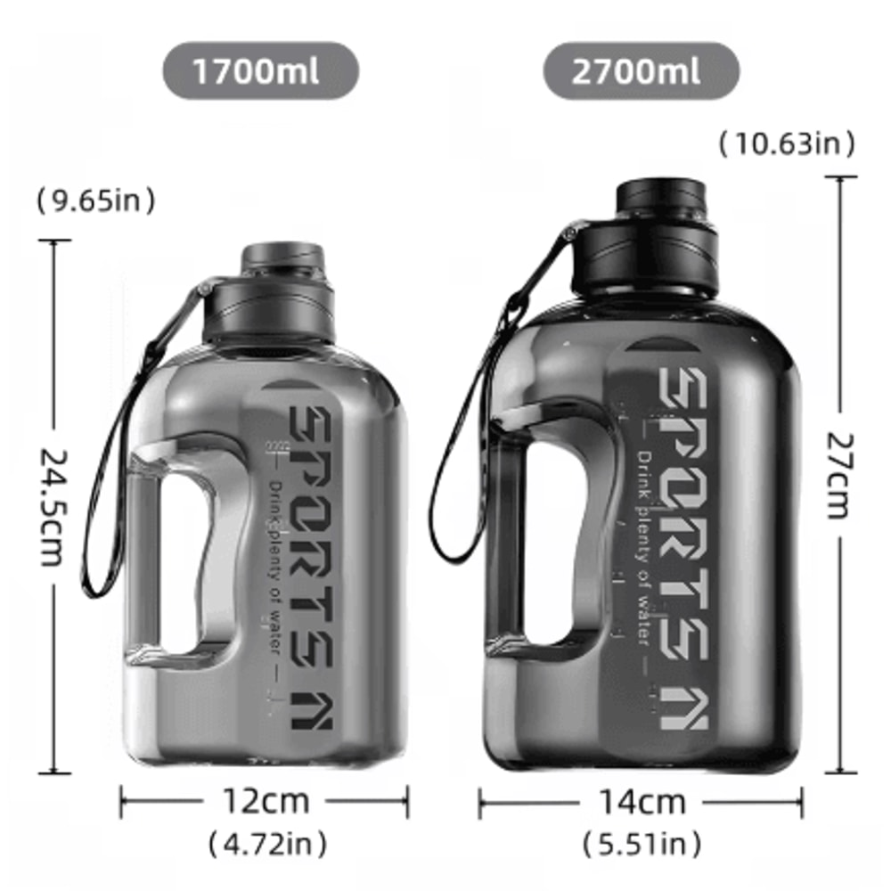 17L To 27L Large Capacity Sports Water Bottle With Time Scale Outdoor Gym And Hiking Hydration Kett 13