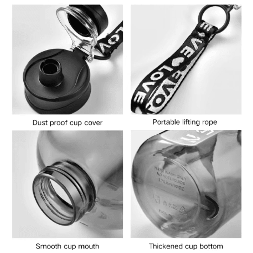 17L To 27L Large Capacity Sports Water Bottle With Time Scale Outdoor Gym And Hiking Hydration Kett 14