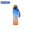 1000ml Gradient Sports Water Bottle Leak Proof Hydration Bottle With Time Marker And Hand Strap 1