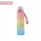 1000ml Gradient Sports Water Bottle Leak Proof Hydration Bottle With Time Marker And Hand Strap 4