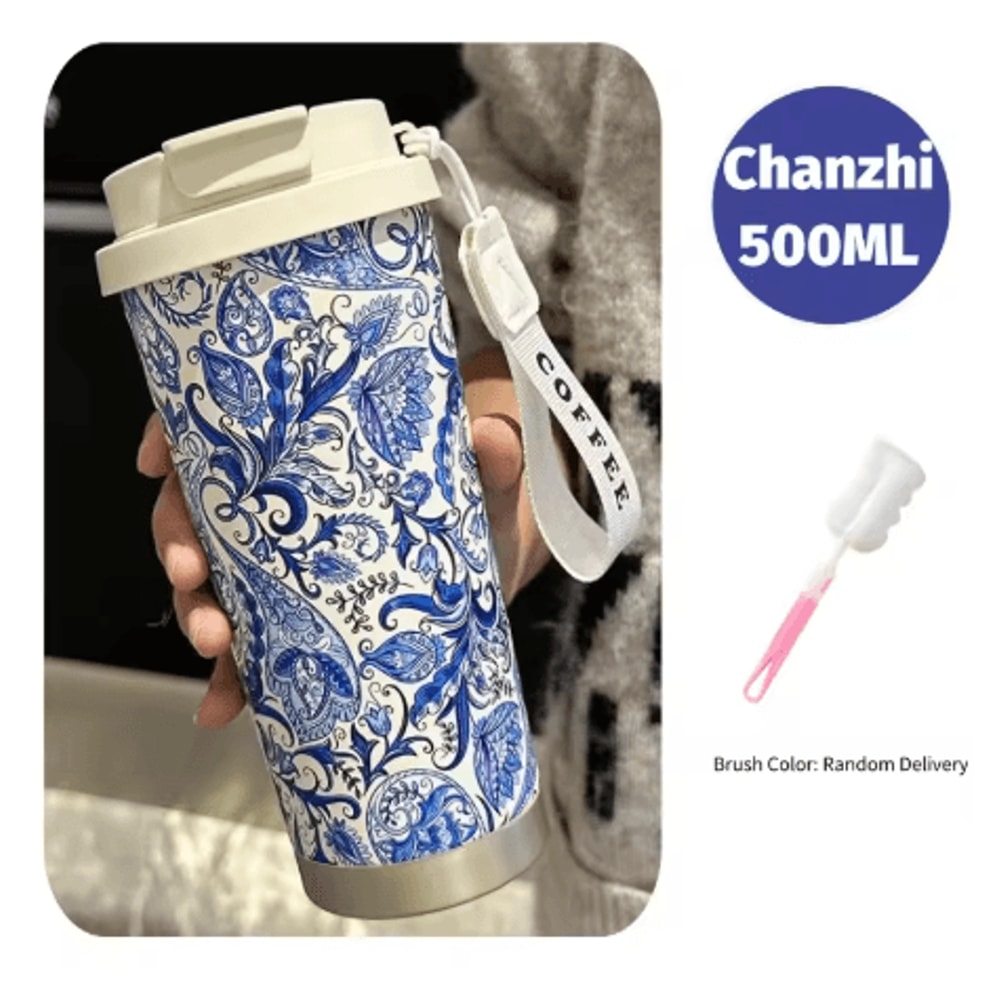 500ml Stainless Steel Thermo Travel Mug Dual Drink Leakproof Car Coffee Cup For Tea And Water 1