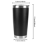 20oz To 590ml Stainless Steel Thermo Coffee Mug Leakproof Double Wall Travel Cup For Hot And Cold D 9