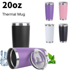 20oz to 590ml stainless steel thermo coffee mug leakproof double wall travel cup for hot and cold drinks